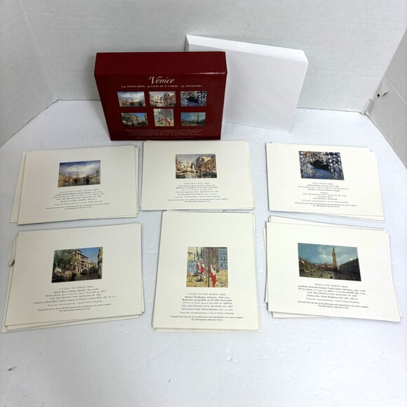 Metropolitan Museum of Art Scenes of Venice Correspondence Cards VTG - Picture 4 of 12